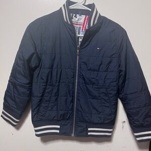 Tommy Hilfiger Boys' Navy Quilted Bomber Jacket 8/10